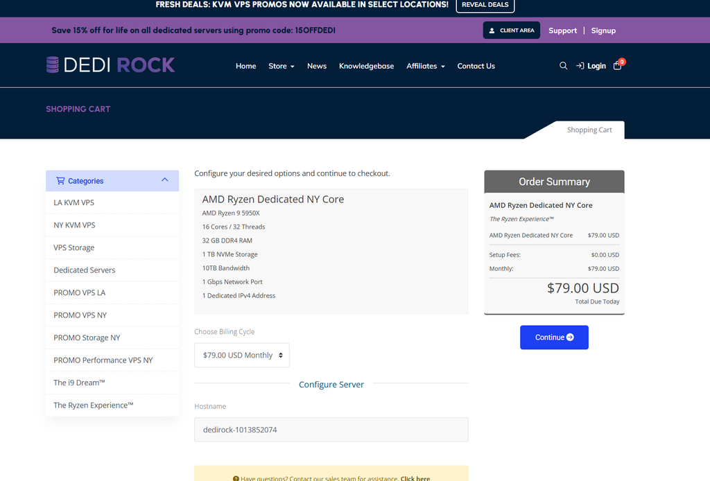 DediRock Ryzen独立服务器:5950X折后67.15美元/月,支持支付宝-47to主机测评网 - 专注云服务器,国外服务器,虚拟主机,CDN加速,美国VPS主机测评