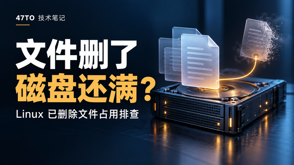 Linux删除文件后磁盘空间未释放与lsof占用排查教程