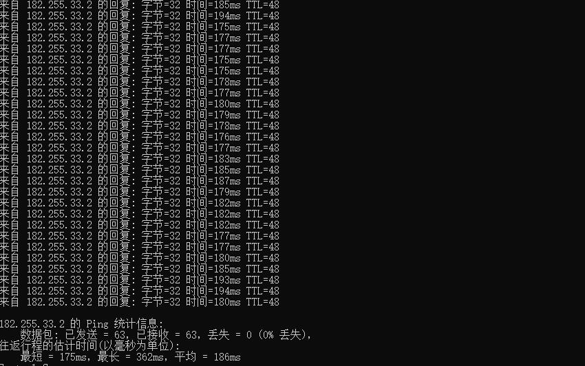 OneTechCloud CN2 GIA美国VPS Ping效果图