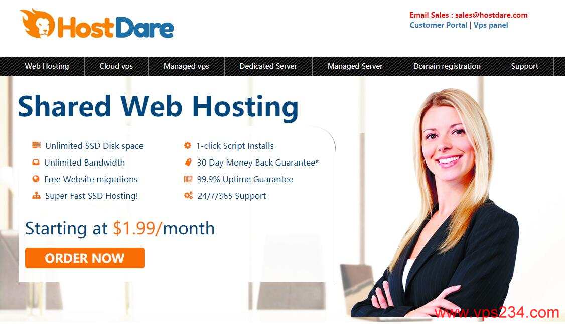 美国VPS HostDare 85折优惠码
