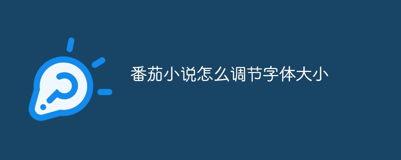 番茄小说怎么调节字体大小