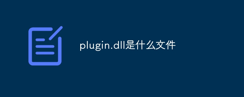 plugin.dll是什么文件