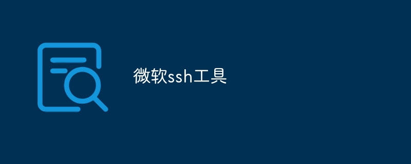 微软ssh工具
