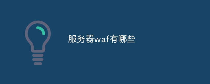 服务器waf有哪些