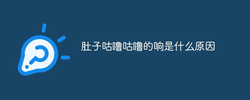 肚子咕噜咕噜的响是什么原因