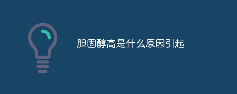胆固醇高是什么原因引起