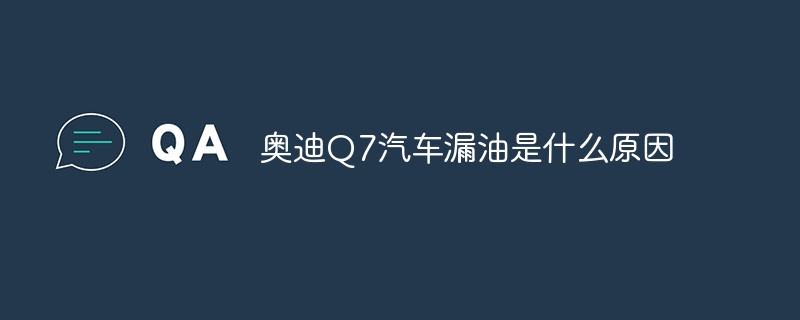 奥迪Q7汽车漏油是什么原因