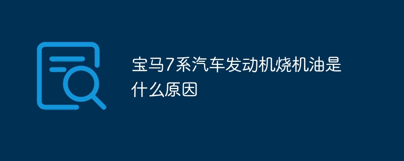 宝马7系汽车发动机烧机油是什么原因