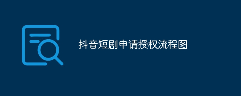 抖音短剧申请授权流程图