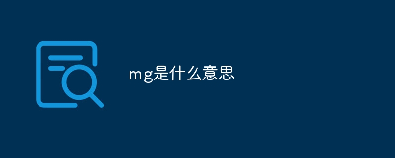 mg是什么意思