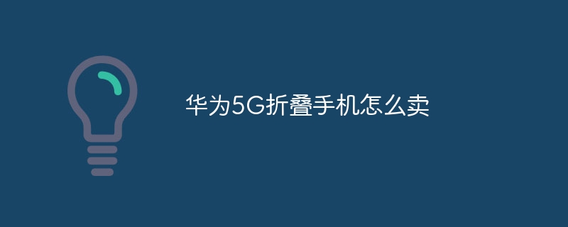 华为5G折叠手机怎么卖